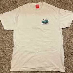 Full Send Steve Will Do It White T-shirt. Size Large